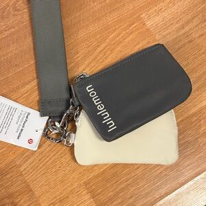 NWT Lululemon Dual Pouch Wristlet